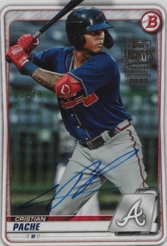 2023 Topps Archives Signature Series - Cristian Pache #20B-BP-5