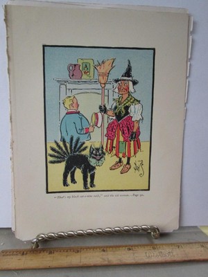 Vintage Print,MY BLACK CAT,Billy Bounce,Denslow,1906