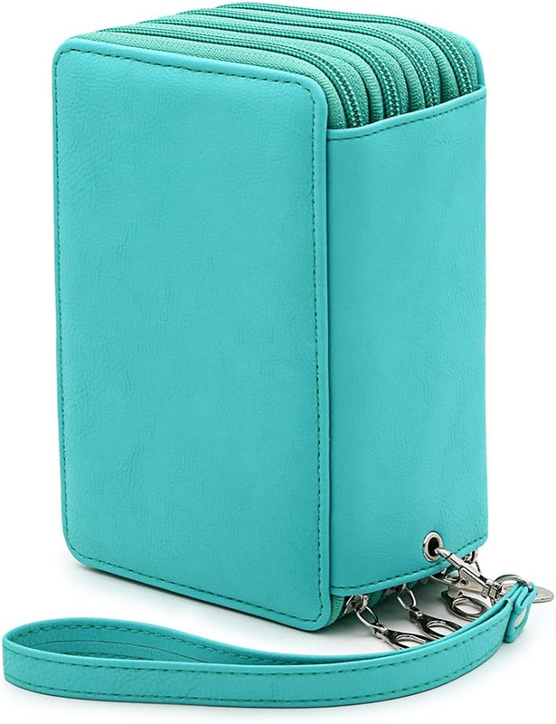 Case With Compartments-72 Slots Handy Pencil Bag