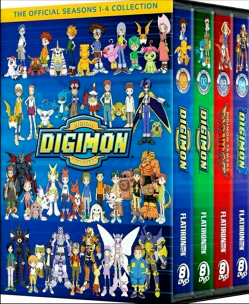 Digimon Digital Monster:Season 1-4 Complete Series (DVD 32-Disc) New & Sealed Digimon Digital Monster:Season 1-4 Complete Series (DVD 32-Disc) New & Sealed