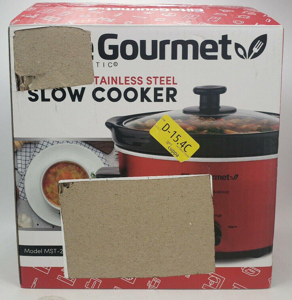 ELITE GOURMET BY MAXI-MATIC 2QT. STAINLESS STEEL SLOW COOKER