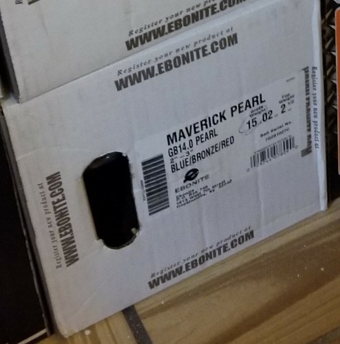 Ebonite Maverick Pearl Bowling Ball 15lb 1st quality BRAND NEW in box 2 - 3