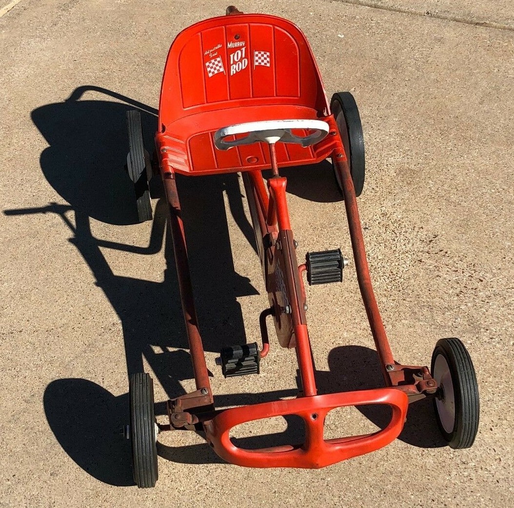 Vintage MURRAY Sprint Derby Pedal Car / Childs Riding Hot Rod Toy Original Paint
