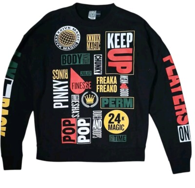 Bruno Mars Adult Large 24K Magic World Tour All Over Print Sweatshirt Official