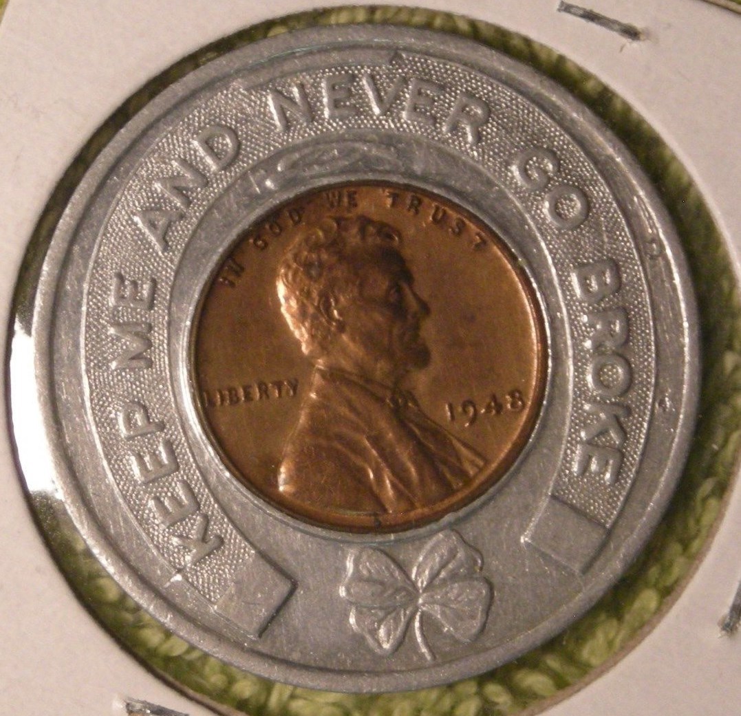 1948 Magouirk Chevrolet encased cent Cimarron Kansas