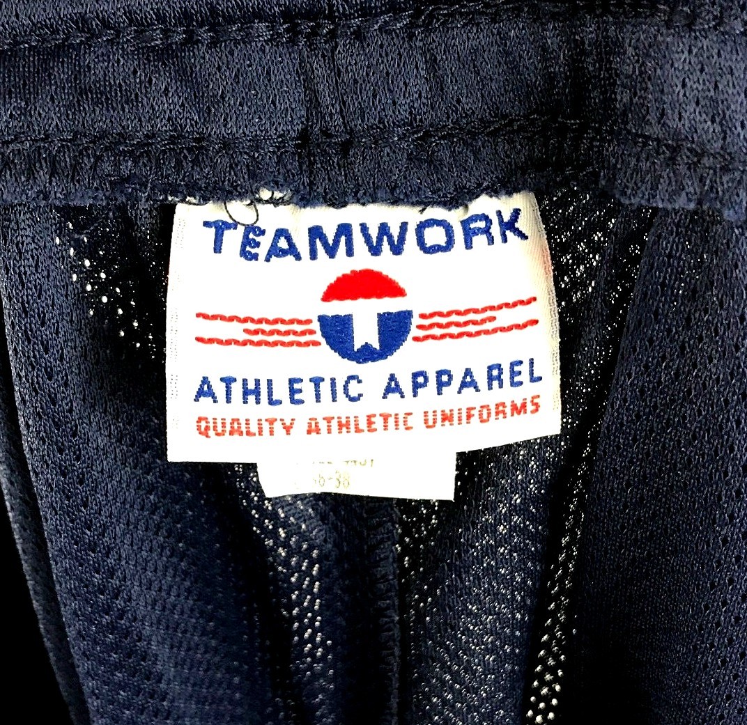 TEAMWORK Chatsworth Swim Team Mens Large 36-38 Mesh Shorts Navy Style 4451 NEW