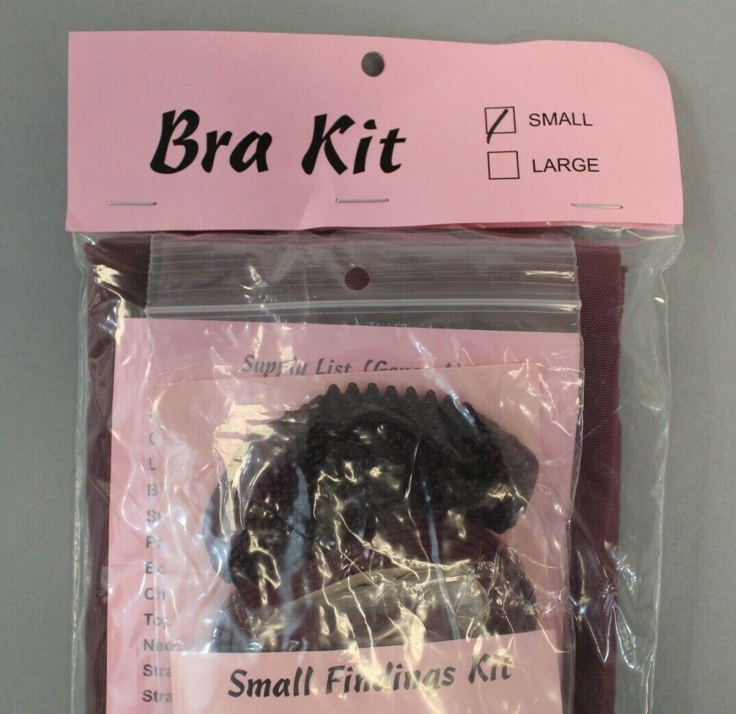 Bra-Makers Custom Bra Supply and Small Findings Kit AN3 Burgundy Small