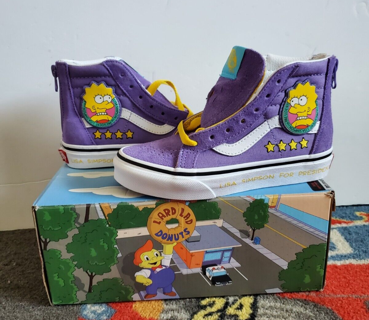 lisa  The Simpsons X Sk8 Hi Zip TD 'Lisa 4 Prez' - Vans
