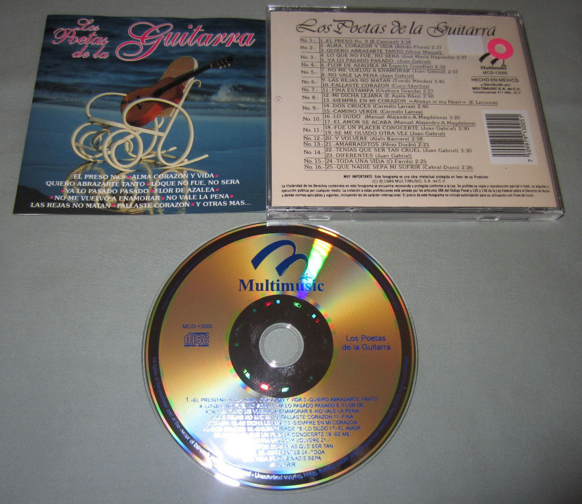 Los Poetas de la Guitarra - 1989 Multimusic Mexico Import CD