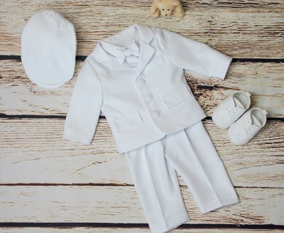 baby boy white suit set
