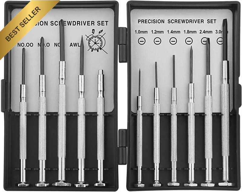 11Pcs Precision Screwdrivers Set, Mini Phillips Slotted Screw Drivers Heavy Duty