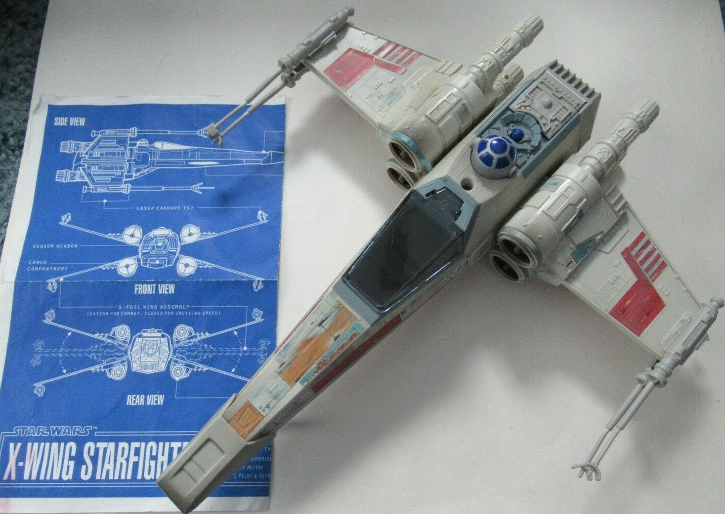 95'STAR WARS“ELECTRONIC X-WING FIGHTER” Star Wars The Power Of The Force Electronic X-Wing Fighter