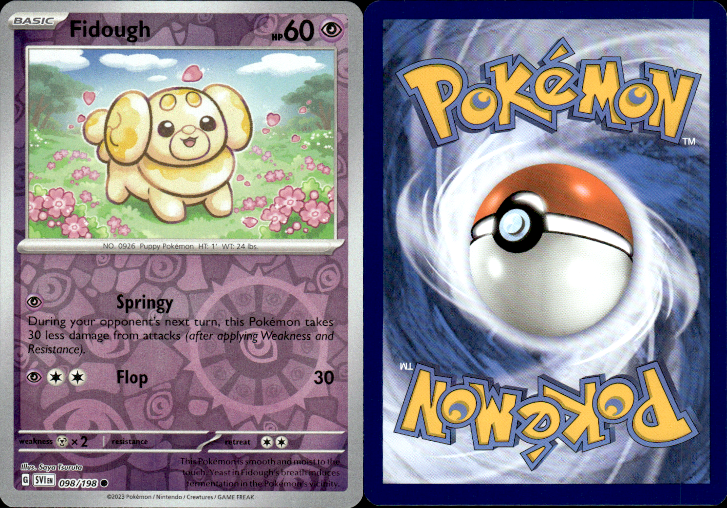 Fidough 098/198 - Scarlet & Violet - Common - Reverse Holo