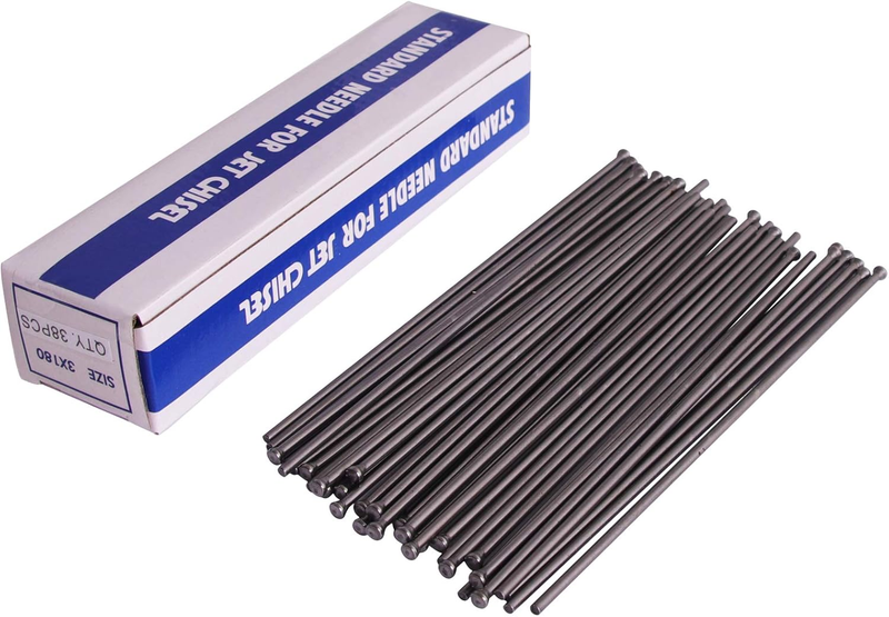 Descaling Needles Set 38 Pcs for Needle Scaler 7 Inch Length
