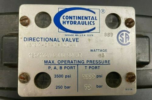 Continental Hydraulics Directional Valve VS12M-3F-G-60L-H