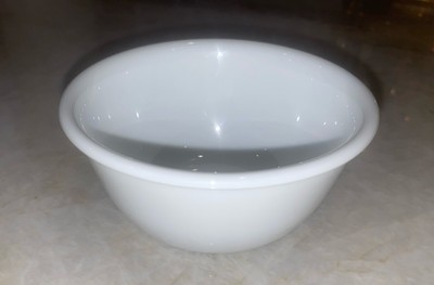 Vintage Spanish Corning Ware 3 3/4''  and 6 oz. White Mini Berry Dip Bowl