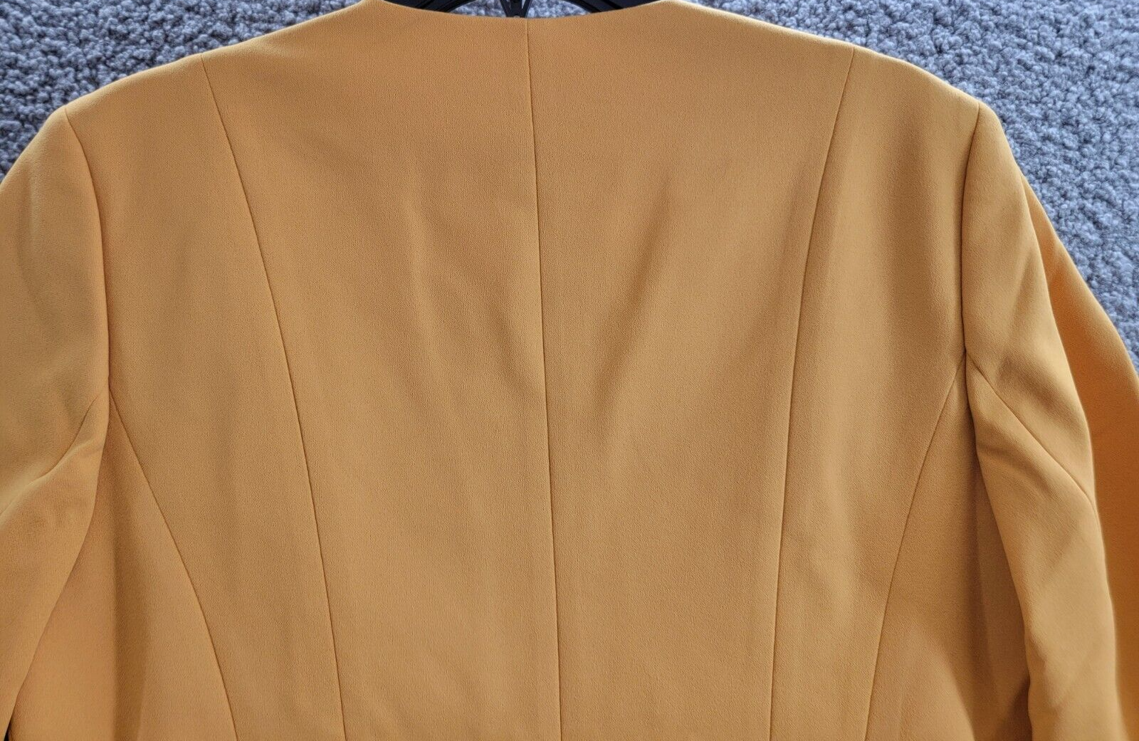Kasper Collarless Open-Front Long-Sleeve Jacket Women's M Golden Signature Solid - Picture 11 of 16