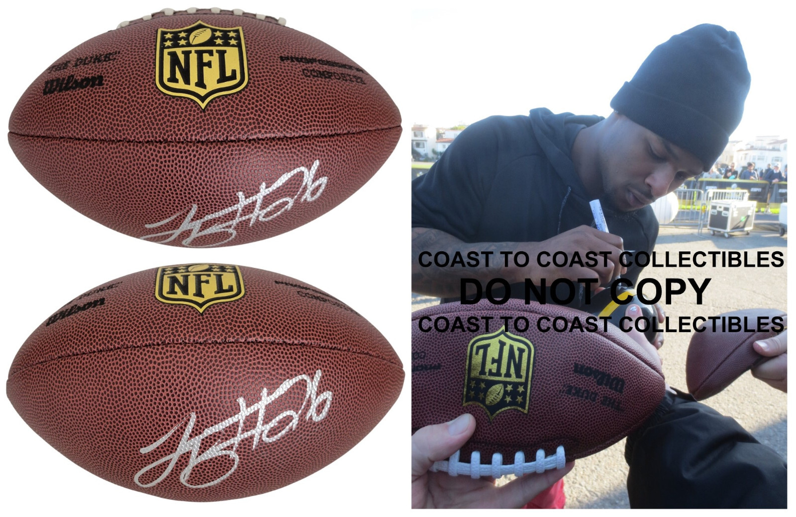 LeVeon Bell Pittsburgh Steelers Jets signed Duke football COA proof autographed LeVeon Bell Pittsburgh Steelers Jets signed Duke football COA proof autographed