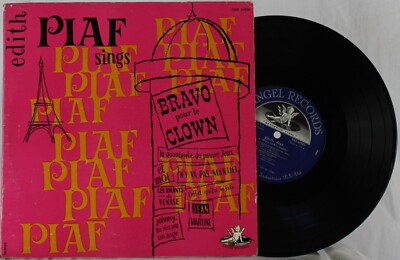Edith Piaf Sings Bravo Por Le Clown, 10''  Angel Records 1954, VG+