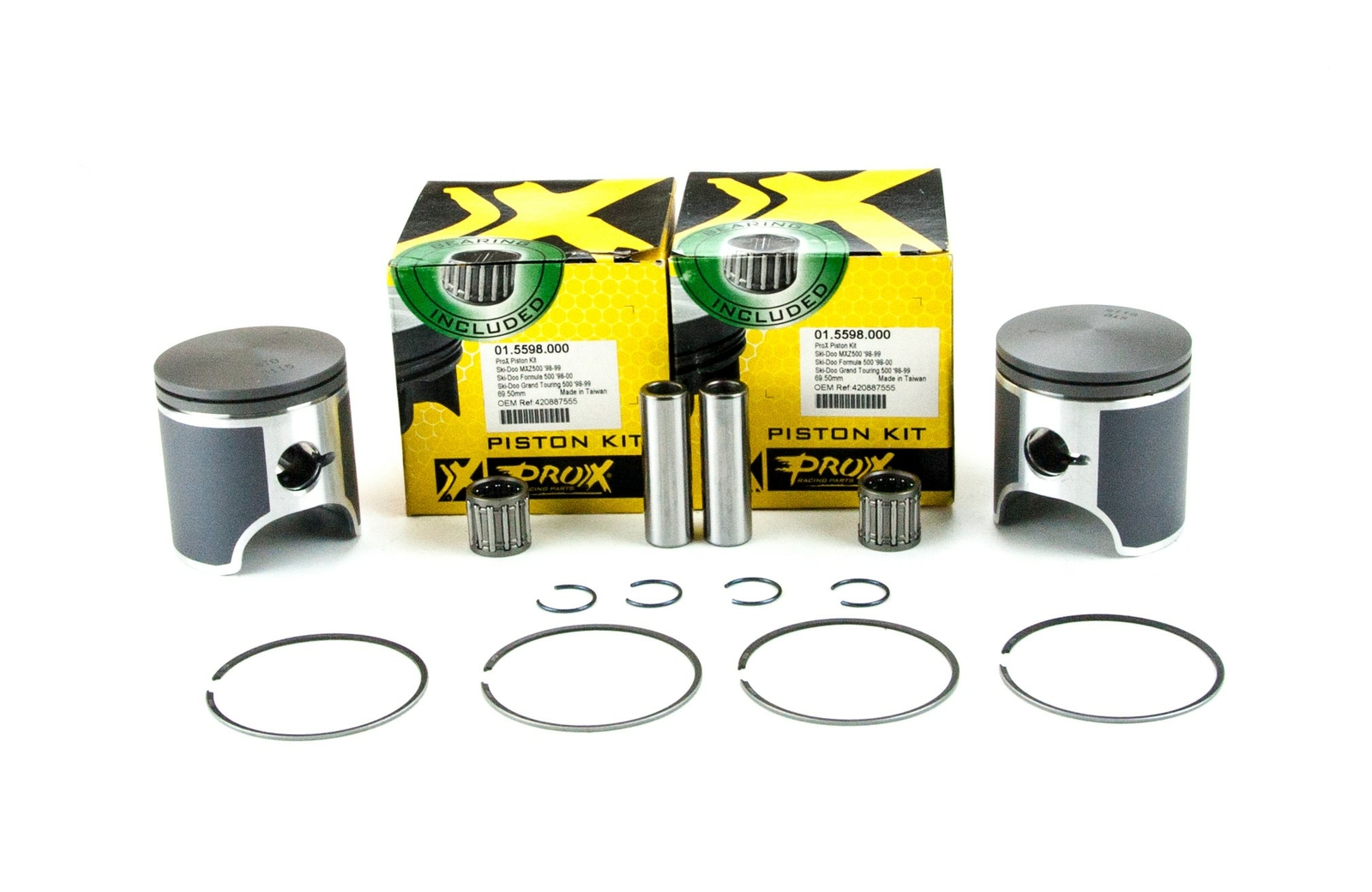 まびん Ski-Doo MXZ 500 LC, 1998-1999 , Std Pro-X Pistons & Bearings