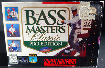 Bass Masters Classic Pro Edition | SNES | Box Only | OG | Authentic
