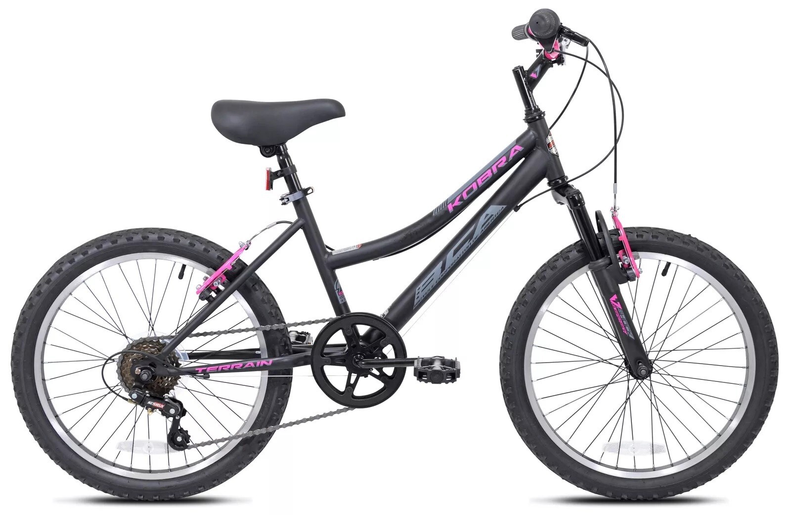 Kent 20-Inch Girl'S Kobra Mountain Child Bicycle, Black/Pink