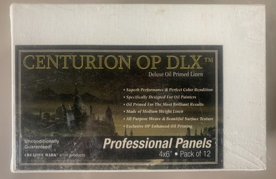 CENTURION DELUXE OIL PRIMED LINEN PANEL 12 PACK 4X6 PAINTING