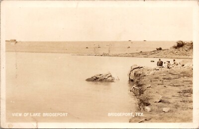 Postcard TX Bridgeport, View of Lake Bridgeport  RPPC Real Photo  Z1