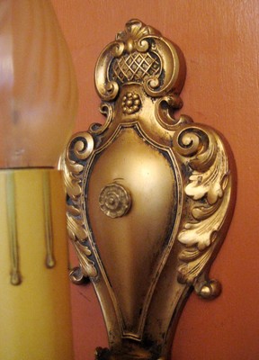 Vintage Lighting 1920s Baroque like pair sconces