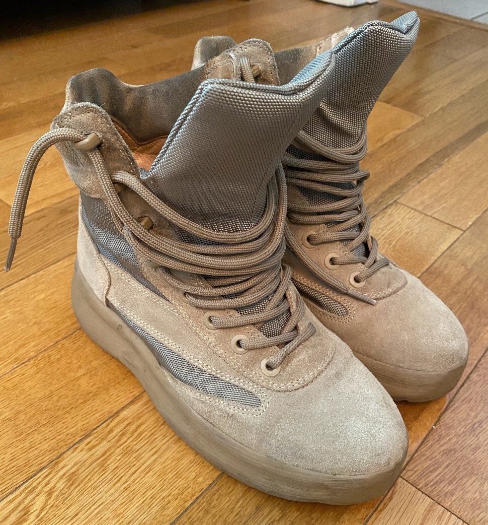 靴 Yeezy Season 5 Combat Boots Yeezy Season 5 Graphite Nubuck Combat Boots - Size 40 | eBay