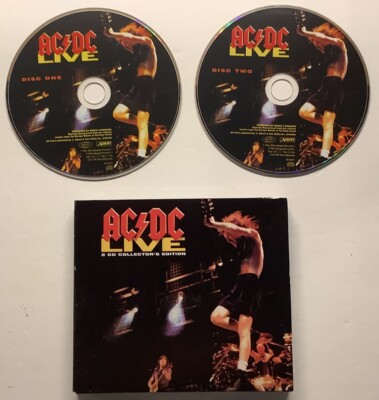 ROCK AC/DC LIVE 2CD SET BOOKLET COLLECTOR S EDITION EXCELLENT