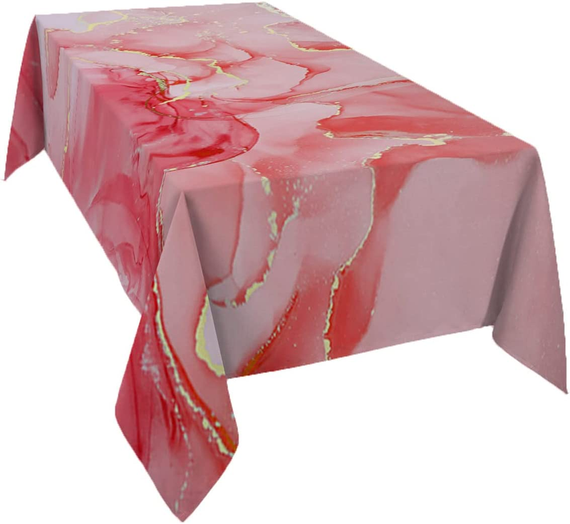 Waterproof Table Cloth Wrinkle Free Tabletop Linens Solid Co