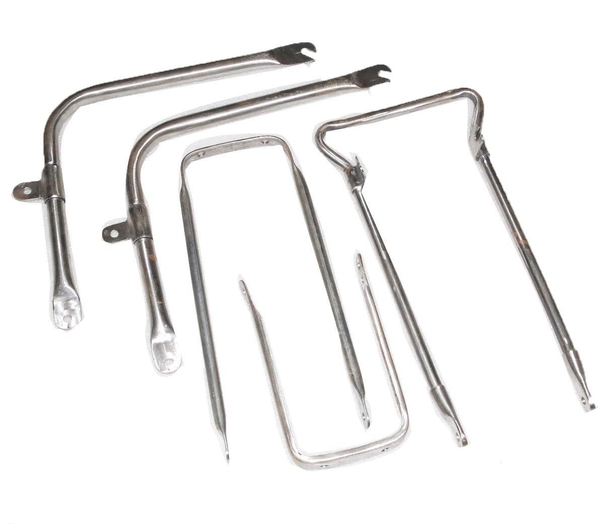 BSA C11 C12 Front & Rear Mudguard Stays Bare Metal 