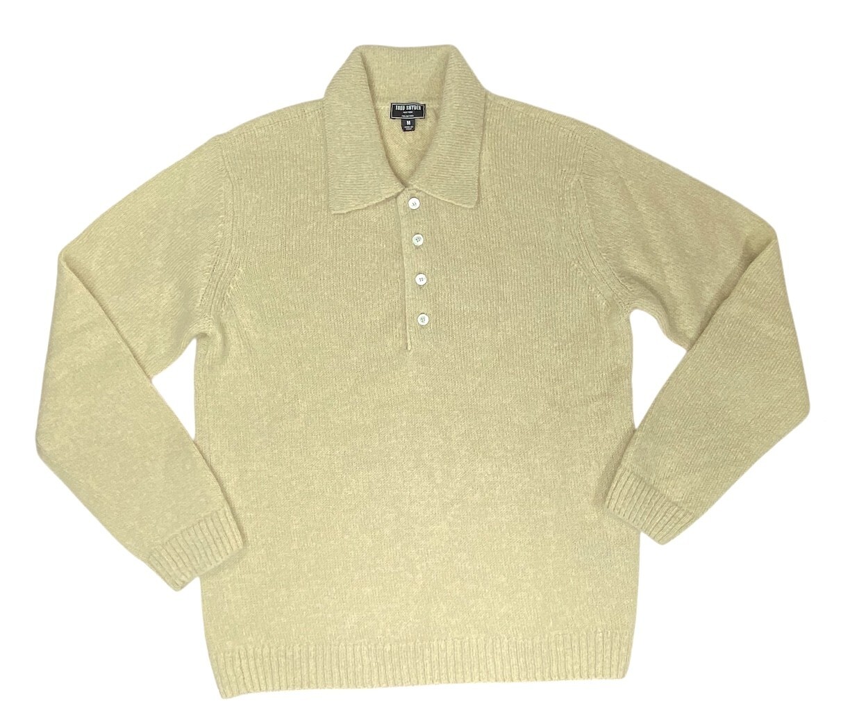 Todd Snyder Wool Mohair Polo Sweater Relaxed Italian Yarn