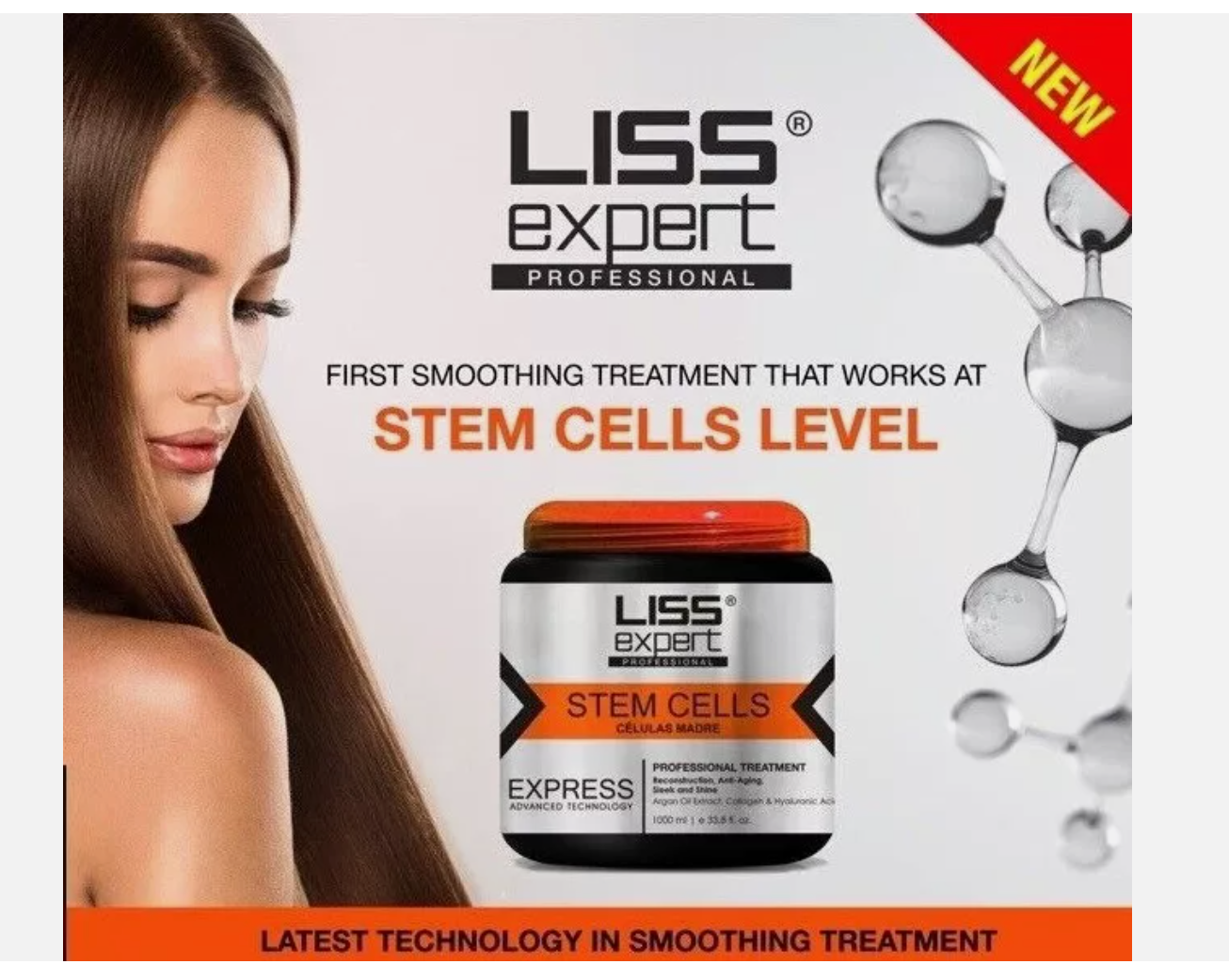LIss Expert Stem Cells Professional Treatment Keratin Reconstructing Anti Frizz