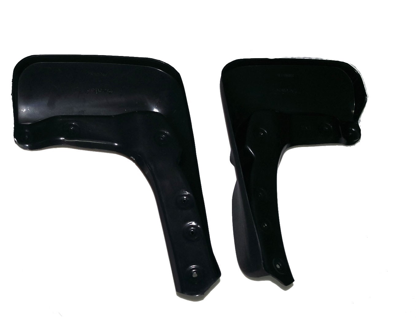 Front & Rear Mudguard Mud Flap Set Black Plastic Fits Volkswagen Polo 