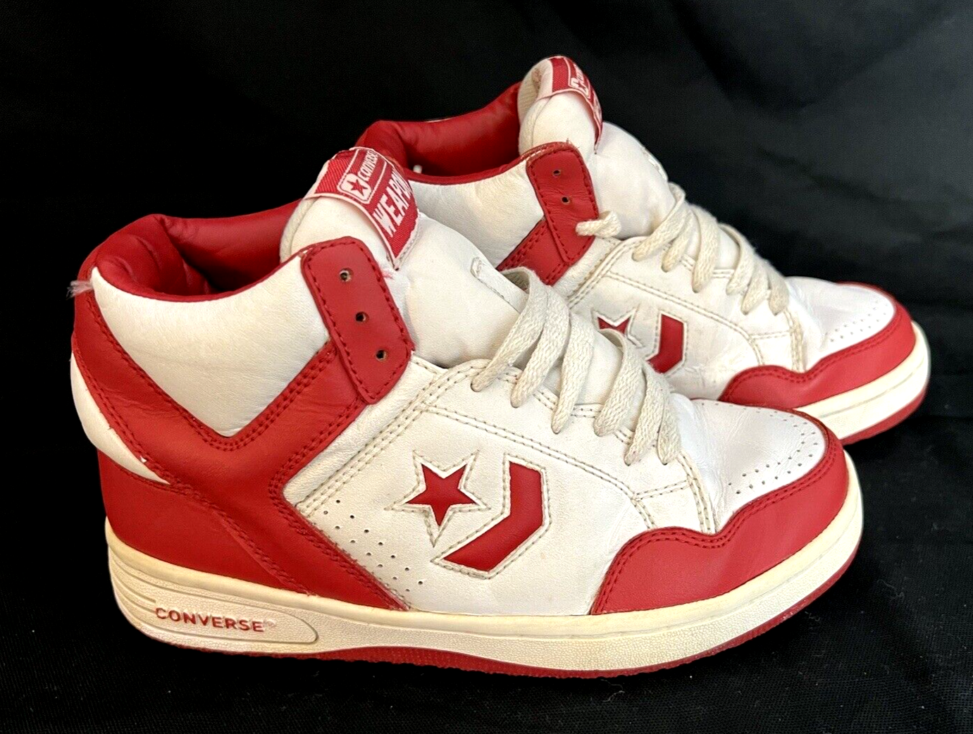 Vintage Converse All Star Weapon Hi Basketball Shoes White