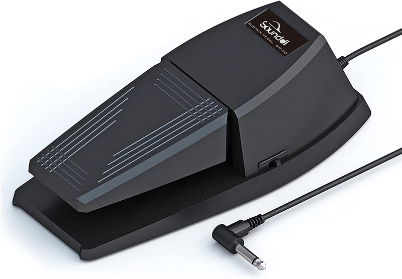 Sustain Pedal Polarity Switch for MIDI Keyboard Digital Piano Yamaha Casio Blac