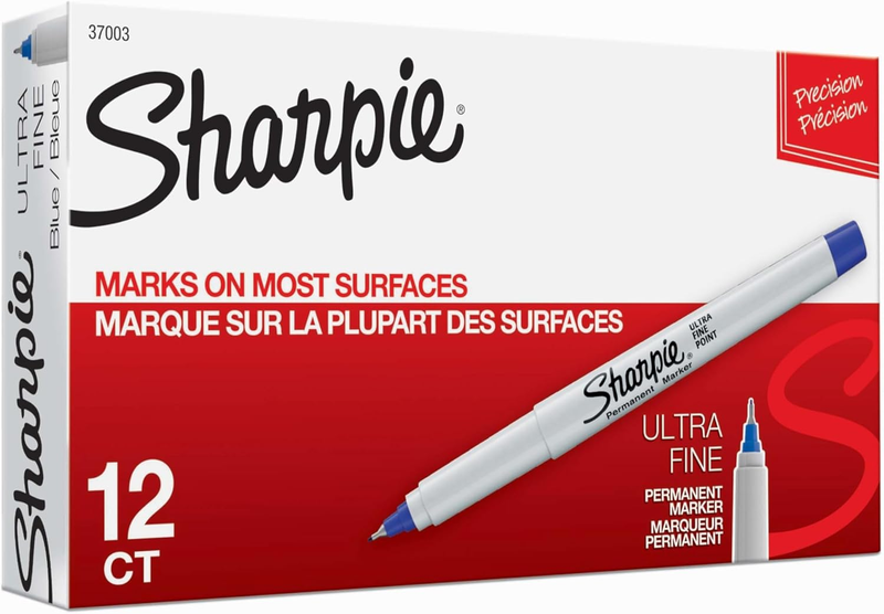 Ultra Fine Marker, Blue 12-Pack