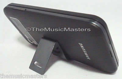 Micro Mini Cell Phone Smartphone Display Stand Holder Cradle ''Mean Smile'' Gray