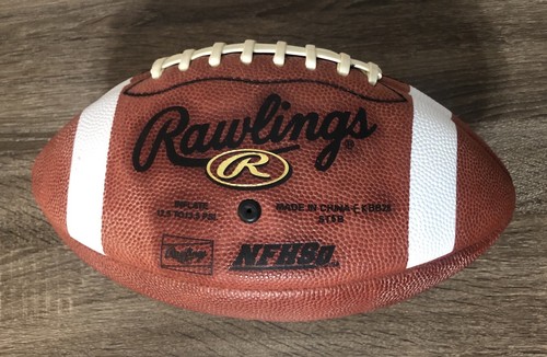 Rawlings Leather Football Soft Touch ST5 Gold NFHS Leather Football