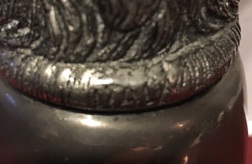 Vintage Genuine Gucci Made In Italy Silver Pewter Stag Head Hunting Stirrup Cup