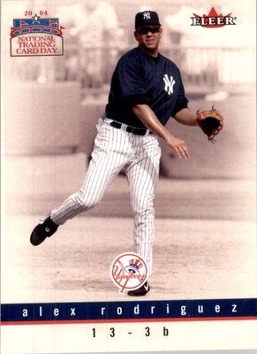 2004 Fleer National Trading Card Day ALEX RODRIGUEZ New York Yankees #2