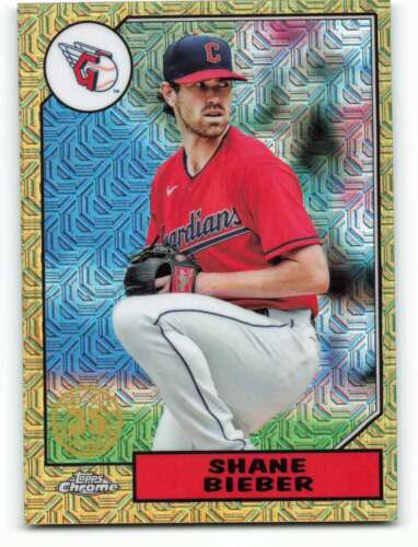 2022 Topps Chrome Silver Pack Mojo #T87C-54 Shane Bieber Cleveland