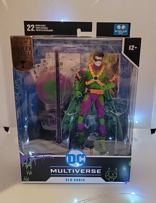 DC Multiverse New 52 7''Figure Exclusive Red Robin Jokerized Gold Label