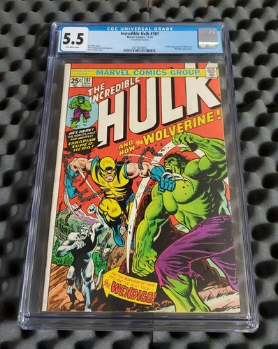 The Incredible Hulk #181 CGC 5.5 OW 1st Appearance Wolverine