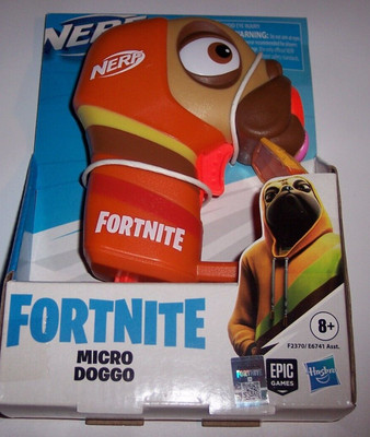 NERF Fortnite Mirco Doggo Dart Gun Microshots Blaster Hasbro Epic Games Pug T5