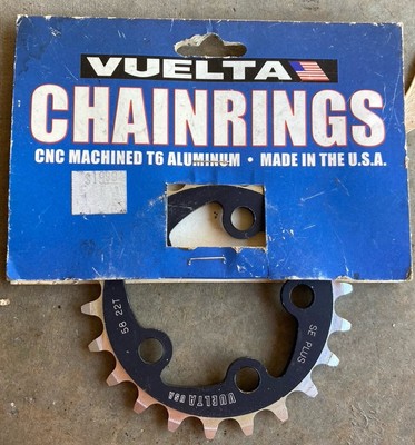 NOS, Vuelta ATB Chainring  22T  58mm BCD for MTB Triple CNC Machined T6 Aluminum