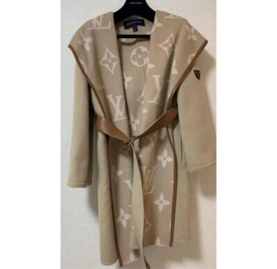 Used Louis Vuitton Monogram Coat Long Coat Women Size 36