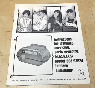 Sears on sale furnace humidifier